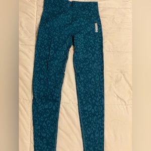 Gymshark adapt animal seamless leggings in dark teal